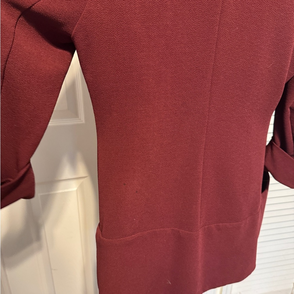 French mauve 3/4 sleeve blazer size large - Picture 4 of 7